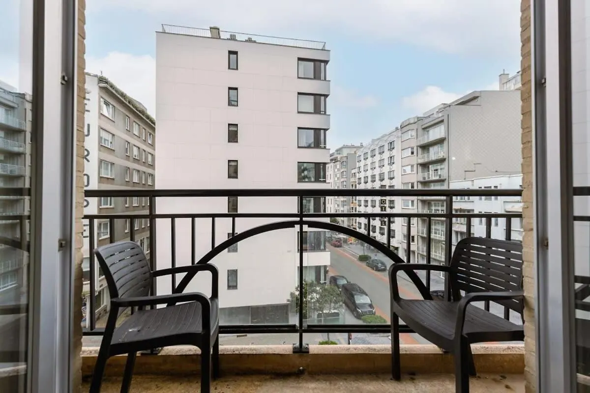 Apartment With Lateral Sea View & Private Parking Ostend Belgium