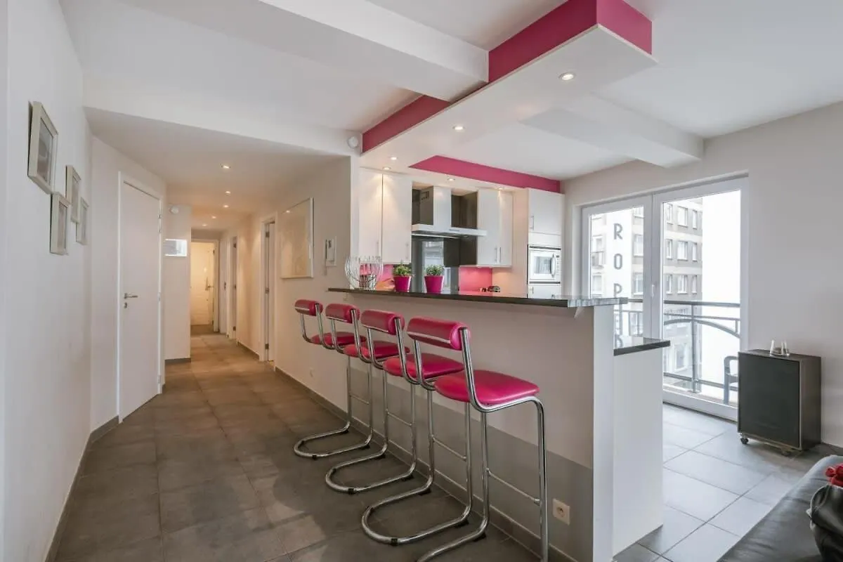 Apartment With Lateral Sea View & Private Parking Ostend Belgium